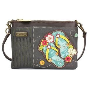 Chala Mini Lazer Cut Crossbody Purse Adjustable Strap - Flip Flop, Ink NWT